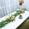 Decorative Flowers 4 Pack Faux Eucalyptus Garland Plants Artificial Vines Fake Hanging Boxwood Greenery UV Protected For Wedding Backdrop