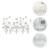 Wall Stickers 2 Sheets Decorative Flower Delicate Plant Themed