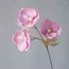 Decorative Flowers 5 PCS Magnolia Artificial Home Decoration El Lobby Wedding Hall Flower Bouquet DIY