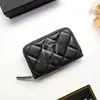 Portafoglio di design di lusso Portafoglio portamonete moda donna Porta carte di credito in pelle di caviale Porta biglietti da visita