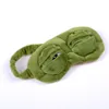 Massageador Facial 3D Sad Frog Sleep Mask Natural Sleeping Eyeshade Cover Shade Eye Patch Feminino Masculino Macio Portátil Venda Venda Olho Viagens 230615