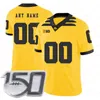 Custom Iowa Hawkeyes Football Jersey 12 Cade McNamara Cooper DeJean Spencer Petras Jack Campbell Sam LaPorta Riley Moss Seth Benson George Kittle Bob Sanders