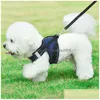 犬の襟のリーシュは、軽い通気性ハーネスリーシュセット調整可能なチョッキメッシュカラーペットドッグサプライとサンディDHDC4を反映しています