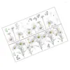 Wall Stickers 2 Sheets Decorative Flower Delicate Plant Themed