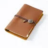 Loose-leaf Notebook Cowhide Leather Tie Rope Journal Planner 192 Pages School Office Note Book Lines Blank Paper Retro Gift