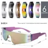 Sonnenbrille Y2K Randlos Futuristisch Wrap Around Sonnenbrille Damen Herren Trendy Cyberpunk Visier Sonnenbrille Monoblock Cyclops Shades Gafas De Sol 230615