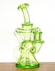 Vintage Premium Recycler Glass Bong Water Hookah Pipe 9inch Original Glass Factory Made peut mettre le logo du client par DHL UPS CNE