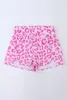 Shorts Atacado Fabricante 2023 Mulher Rosa Leopardo Senhoras Cintura Alta Poliéster Casual Shorts de Verão Para Mulheres