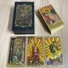 Outdoor Games Activities Tarot Deck Golden High Quality English Esoterism and Witchcraft Mysterious Predictions Card Games Fate Spiritual Altar 230615