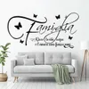 Familie Muurstickers Quotes Adesivi murali frasi famiglia amore decorazione per parete da muro Art Home Woonkamer Decor Z436