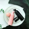 Garrafa de sabão de viagem preta fosca garrafas de espuma plástica mini dispensador de bomba de espuma para limpeza de cosméticos embalagem 60ml efhsq