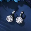Dangle Earrings Solitaire 5ct Diamond Earring Original 925 Sterling Silver Jewelry Engagement Wedding Drop For Women Bridal Gift