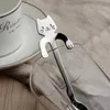 Nova colher de café de aço inoxidável linda colher de chá em forma de gato sobremesa lanche colher sorvete mini colheres talheres utensílios de cozinha