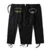 Męskie spodnie samochodowe streetwearu Hip Hop wydrukowane swobodne spodnie w stylu Retro Retro Multi-Pockets Prosty luźne kombinezon para sport 7nsb