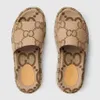 Lüks terlik slayt marka tasarımcıları kadın bayanlar içi boş platform sandaletler kadın slayt sandalet ile lnterlocking g güzel güneşli plaj kadın ggs ayakkabı terlikleri