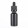 Schwarze Mattglas-Parfümflaschen für ätherische Öle und flüssige Reagenzpipetten-Tropfflasche 5 ml bis 100 ml Arsqc