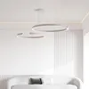 Lampadari Lampada a sospensione per soggiorno 2023 Decorazione del soffitto da pranzo atmosferica principale circolare moderna semplice