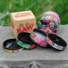 Raw zinc alloy Grinders 50mm Tobacco Grinder Smoking Accessroies herb 4 Layers Herbs Crusher Colorful Metal Grinder