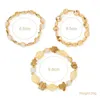 Tempérament de brin Crystal perle 3 cercles Bracelet en pierre colorée Femelle Feme Fashion Cadeau pour les femmes