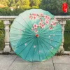 Parapluies en papier anti-pluie classiques Artisanat traditionnel chinois Poignée en bois Papiers à l'huile Parapluie Fête de mariage Accessoires de scène