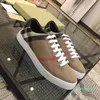 2023-Designer Casual Shoes Classic plaid Trainers berry Stripes Real Leather Shoe Fashion Trainer For Man Woman bur color bar sneakers High Quality