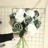 Fiori secchi 5 pezzi bouquet artificiale economico bellissime rose di seta matrimonio per la decorazione domestica piante finte ghirlande decorative natalizie