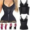 Women's Shapers Women Body Shaper Sweat Vest Sauna Neoprene Slimming Waist Trainer Cincher Front Closure LF88