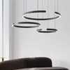 Lampadari Lampada a sospensione per soggiorno 2023 Decorazione del soffitto da pranzo atmosferica principale circolare moderna semplice