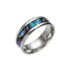 Stainless Steel Shell Ring Colorful Shell Band Rings New Design Fashion Jewelry for Men Women Gift