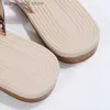 Slippare 2023 Summer Women Tisters Large Size Set-Toe Shoes Fashion Outer Wear Beach Rhinestone Flat Casual Women Sandals Zapatos Mujer T230625