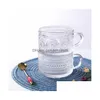Şarap Gözlükleri Cam Kahve Kupaları Çay Vintage Vintage Cups Çay Sevgililer Günü Anne AN D Babalar Günü Hediye Aile ve Arkadaşlar Drop de Dhrc5