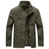 Men's Jackets 2023 High Quality Military Jacket Men Brand Cotton Spring Cargo Multi-pocket And Coats Male Size M-3XL