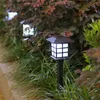 New 1pc Outdoor Solar Powered Lamp Solar Garden Light Lantern Waterproof Landscape Lighting for Pathway Patio Yard Lawn Decoration