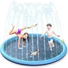 Sand Play Water Fun Other Toys Children Outdoor Play Water Pad Inflatable Water Sprinkler Pad Lawn Game Mat Beach Pad Water Sprinkler Game Toy Piscinas 230616