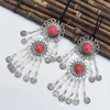 Pinces à cheveux Afghan métal pièce gland front chaîne oxydé moyen-orient Clip bijoux danse Tribal gitane accessoires