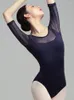 Stage Wear Ballet Training Suit Female Dance Body Adult Five Points Sleeve Teacher Gymnastics