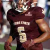 NCAA College Texas State Bobcats Football Jersey Layne Hatcher Hil Ashtyn Hawkins Tupou Kordell Rodgers Bell Morris Harris Brown