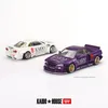 ElectricRC Car MINI GTKaido 1 64 Modellauto Skyline GT-R R34 Open Hood Alloy Druckgussfahrzeug 230616