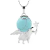 Pendant Necklaces Qimoshi Fairy Rod Little Angel Necklace Natural Stone Teen Female Alry Healing Guardian Gift 12Pcs Drop Delivery J Dhcip