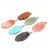 Pendant Necklaces 12PCS Natural Snowflow Stone Opal Hand Palm Shape For Jewelry Making DIY Necklace Earring Accessories Charm Gift