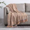 Blanket Soft Comfortable Sofa Knitted Blanket for Living Room Textile Nordic Travel Bedspread with Air Conditioner Blanket R230617