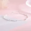 Bracelets à breloques Bijoux de créateur Bracelet Accessoires S925 Sterling Silver Heart Entrelacé Zircon Love bracelet style féminin Coeur