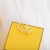 Tasarımcı Küpe Lüks Takı Küpe Küpe ile Hoop Marka Kutusu Altın Aşk Küpe F Küpeler 3 Stil Kız Hediye