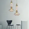 Ljuskronor Clear Amber Glass Free Collocation Hall Parlor Restaurang Bedside Lighting Fixtures Wire 200 cm Justerbar LED -ljuskrona