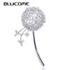 Broches Broches Blucome Belles Broches En Forme De Pissenlit Cuivre Zircon Cubique Bijoux Broches Pour Femmes Filles Vêtements Écharpe Chapeau Accessoires 230616