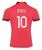 2023 2024 Stade Rennais soccer jerseys home Rennes maillot de foot Toko Ekambi BOURIGEAUD TERRIER DOKU GOUIRI KALIMUENDO uniforms men kids kit