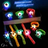 LED SwordsGuns Luminous Wrist Band Manual Rotating Soft Flash Gyro Bracelet Cartoon Lights Glow In christmas Children toys 230616