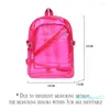 Projektant plecak przezroczysty PVC Kobiet Bookbag Candy Clear Jelly Torebka podróżna Crystal plażowa torby przenośne