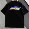 T-shirt firmata da uomo di marca di lusso T-shirt girocollo top casual polo stampa arcobaleno Felpa in cotone LGBT T-shirt a maniche corte allentata estiva