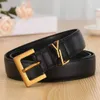 Trend Letter Designer Belt Leisure Fashion Brand All-match Jeans with Woman and Man Retro Decoration Pin Buckle Belts Accessories 3.0 Wide Versatile